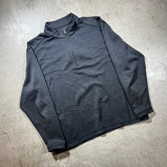 Pebble Beach Performance 1/4 Zip Charcoal Gray Medium - Picture 1 of 7